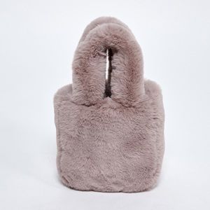 The cutest faux fur tote bag(brand new)